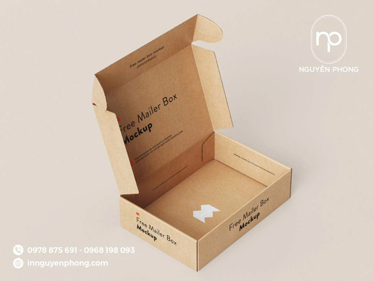 Một hộp đựng quần áo dạng gifbox phổ biến